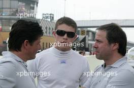 06.06.2010 Klettwitz, Germany,  Paul di Resta (GBR), Team HWA AMG Mercedes, AMG Mercedes C-Klasse and Gerhard Ungar (GER), Chief Designer AMG - DTM 2010 at Lausitzring / Eurospeedway Lausitz, Germany