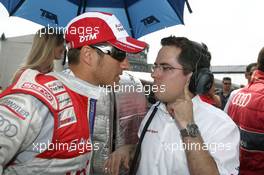 06.06.2010 Klettwitz, Germany,  Timo Scheider (GER), Audi Sport Team Abt, Audi A4 DTM with Pascal Zurlinden (GER) Race Engineer - DTM 2010 at Lausitzring / Eurospeedway Lausitz, Germany