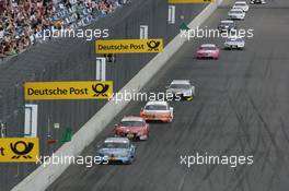 06.06.2010 Klettwitz, Germany,  Restart, Jamie Green (GBR), Persson Motorsport, AMG Mercedes C-Klasse - DTM 2010 at Lausitzring / Eurospeedway Lausitz, Germany