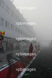30.10.2010 Adria, Italy,  Free Practice Start Delayed, Fog at Adria - DTM 2010 at Hockenheimring