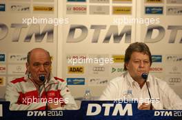 31.10.2010 Adria, Italy,  Dr. Wolfgang Ullrich (GER), Audi's Head of Sport and Norbert Haug (GER), Sporting Director Mercedes-Benz - DTM 2010 at Hockenheimring