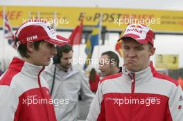 31.10.2010 Adria, Italy,  Oliver Jarvis (GBR), Audi Sport Team Abt, Audi A4 DTM and Mattias Ekstroem (SWE), Audi Sport Team Abt, Audi A4 DTM - DTM 2010 at Hockenheimring