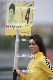 31.10.2010 Adria, Italy,  Gridgirl of Bruno Spengler (CAN), Team HWA AMG Mercedes, AMG Mercedes C-Klasse - DTM 2010 at Hockenheimring