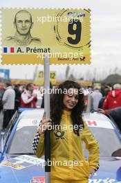 31.10.2010 Adria, Italy,  Gridgirl of Alexandre Prmat (FRA), Audi Sport Team Phoenix, Audi A4 DTM - DTM 2010 at Hockenheimring