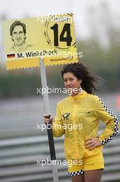 31.10.2010 Adria, Italy,  Gridgirl of Markus Winkelhock (GER), Audi Sport Team Rosberg, Audi A4 DTM - DTM 2010 at Hockenheimring