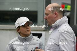 31.10.2010 Adria, Italy,  Susie Stoddart (GBR), Persson Motorsport, AMG Mercedes C-Klasse with her engineer Hans-Peter Naundorf (GER) - DTM 2010 at Hockenheimring