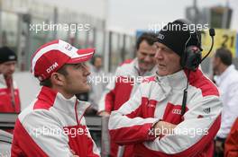 31.10.2010 Adria, Italy,  Timo Scheider (GER), Audi Sport Team Abt, Audi A4 DTM and Dr. Wolfgang Ullrich (GER), Audi's Head of Sport - DTM 2010 at Hockenheimring