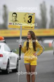 31.10.2010 Adria, Italy,  Gridgirl of Gary Paffett (GBR), Team HWA AMG Mercedes, AMG Mercedes C-Klasse - DTM 2010 at Hockenheimring