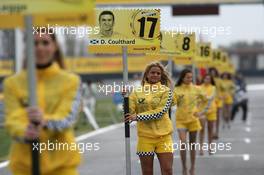 31.10.2010 Adria, Italy,  Gridgirl of David Coulthard (GBR), Muecke Motorsport, AMG Mercedes C-Klasse - DTM 2010 at Hockenheimring