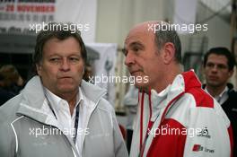 27.11.2010 Shanghai, China,  Norbert Haug (GER), Sporting Director Mercedes-Benz and Dr. Wolfgang Ullrich (GER), Audi's Head of Sport - DTM 2010 at Hockenheimring