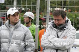 28.11.2010 Shanghai, China,  Bruno Spengler (CAN), Team HWA AMG Mercedes, AMG Mercedes C-Klasse and Gerhard Unger (GER) HWA Mercedes - DTM 2010 at Hockenheimring