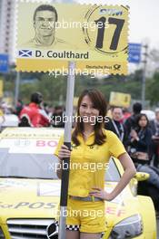 28.11.2010 Shanghai, China,  Gridgirl of David Coulthard (GBR), Muecke Motorsport, AMG Mercedes C-Klasse - DTM 2010 at Hockenheimring