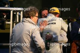 28.11.2010 Shanghai, China,  Paul di Resta (GBR), Team HWA AMG Mercedes, AMG Mercedes C-Klasse celebrate his Championship - DTM 2010 at Hockenheimring