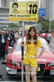 28.11.2010 Shanghai, China,  Gridgirl of Mike Rockenfeller (GER), Audi Sport Team Phoenix, Audi A4 DTM - DTM 2010 at Hockenheimring