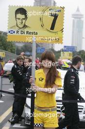 28.11.2010 Shanghai, China,  Gridgirl of Paul di Resta (GBR), Team HWA AMG Mercedes, AMG Mercedes C-Klasse - DTM 2010 at Hockenheimring