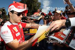 26.03.2010 Melbourne, Australia,  Felipe Massa (BRA), Scuderia Ferrari, Signing autographs,  - Formula 1 World Championship, Rd 2, Australian Grand Prix, Friday