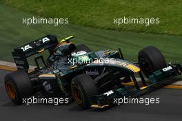 26.03.2010 Melbourne, Australia,  Heikki Kovalainen (FIN), Lotus F1 Team, T127 - Formula 1 World Championship, Rd 2, Australian Grand Prix, Friday Practice