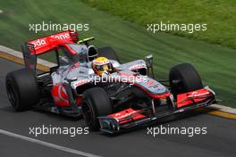 26.03.2010 Melbourne, Australia,  Lewis Hamilton (GBR), McLaren Mercedes, MP4-25 - Formula 1 World Championship, Rd 2, Australian Grand Prix, Friday Practice