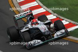 26.03.2010 Melbourne, Australia,  Michael Schumacher (GER), Mercedes GP Petronas, W01 - Formula 1 World Championship, Rd 2, Australian Grand Prix, Friday Practice