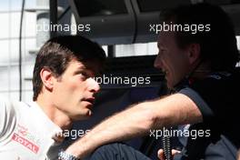 26.03.2010 Melbourne, Australia,  Mark Webber (AUS), Red Bull Racing, Christian Horner (GBR), Red Bull Racing, Sporting Director - Formula 1 World Championship, Rd 2, Australian Grand Prix, Friday Practice