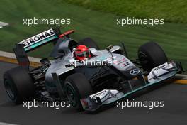 26.03.2010 Melbourne, Australia,  Michael Schumacher (GER), Mercedes GP Petronas, W01 - Formula 1 World Championship, Rd 2, Australian Grand Prix, Friday Practice