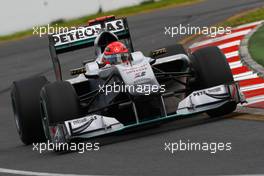 26.03.2010 Melbourne, Australia,  Michael Schumacher (GER), Mercedes GP Petronas - Formula 1 World Championship, Rd 2, Australian Grand Prix, Friday Practice