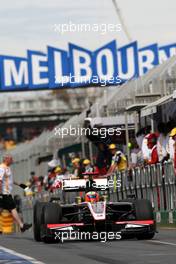 26.03.2010 Melbourne, Australia,  Karun Chandhok (IND), Hispania Racing F1 Team - Formula 1 World Championship, Rd 2, Australian Grand Prix, Friday Practice