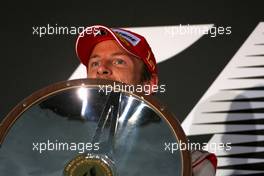 28.03.2010 Melbourne, Australia,  Jenson Button (GBR), McLaren Mercedes  - Formula 1 World Championship, Rd 2, Australian Grand Prix, Sunday Podium