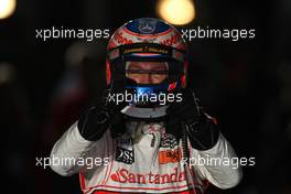 28.03.2010 Melbourne, Australia,  Jenson Button (GBR), McLaren Mercedes, wins - Formula 1 World Championship, Rd 2, Australian Grand Prix, Sunday Podium