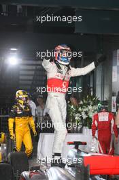 28.03.2010 Melbourne, Australia,  1st place Jenson Button (GBR), McLaren Mercedes - Formula 1 World Championship, Rd 2, Australian Grand Prix, Sunday Podium