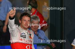 28.03.2010 Melbourne, Australia,  1st place Jenson Button (GBR), McLaren Mercedes - Formula 1 World Championship, Rd 2, Australian Grand Prix, Sunday Podium