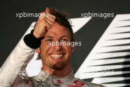 28.03.2010 Melbourne, Australia,  Jenson Button (GBR), McLaren Mercedes  - Formula 1 World Championship, Rd 2, Australian Grand Prix, Sunday Podium