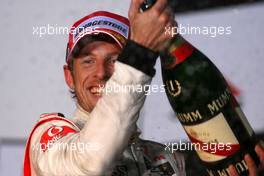28.03.2010 Melbourne, Australia,  Jenson Button (GBR), McLaren Mercedes  - Formula 1 World Championship, Rd 2, Australian Grand Prix, Sunday Podium
