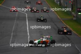 28.03.2010 Melbourne, Australia,  Vitantonio Liuzzi (ITA), Force India F1 Team, VJM-03 - Formula 1 World Championship, Rd 2, Australian Grand Prix, Sunday Race