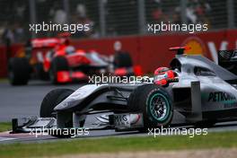 28.03.2010 Melbourne, Australia,  Michael Schumacher (GER), Mercedes GP  - Formula 1 World Championship, Rd 2, Australian Grand Prix, Sunday Race