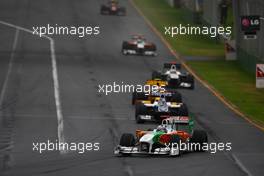 28.03.2010 Melbourne, Australia,  Adrian Sutil (GER), Force India F1 Team - Formula 1 World Championship, Rd 2, Australian Grand Prix, Sunday Race