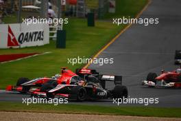 28.03.2010 Melbourne, Australia,  Karun Chandhok (IND), Hispania Racing F1 Team HRT- Formula 1 World Championship, Rd 2, Australian Grand Prix, Sunday Race
