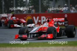 28.03.2010 Melbourne, Australia,  Timo Glock (GER), Virgin Racing  - Formula 1 World Championship, Rd 2, Australian Grand Prix, Sunday Race