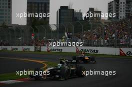 28.03.2010 Melbourne, Australia,  Heikki Kovalainen (FIN), Lotus F1 Team, T127 - Formula 1 World Championship, Rd 2, Australian Grand Prix, Sunday Race