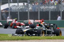 28.03.2010 Melbourne, Australia,  Heikki Kovalainen (FIN), Lotus F1 Team, T127 - Formula 1 World Championship, Rd 2, Australian Grand Prix, Sunday Race