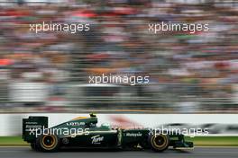 27.03.2010 Melbourne, Australia,  Heikki Kovalainen (FIN), Lotus F1 Team  - Formula 1 World Championship, Rd 2, Australian Grand Prix, Saturday Practice