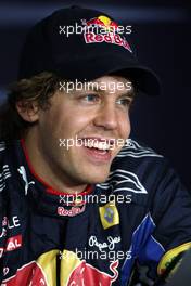 27.03.2010 Melbourne, Australia,  Sebastian Vettel (GER), Red Bull Racing - Formula 1 World Championship, Rd 2, Australian Grand Prix, Saturday Press Conference