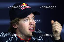 27.03.2010 Melbourne, Australia,  Sebastian Vettel (GER), Red Bull Racing - Formula 1 World Championship, Rd 2, Australian Grand Prix, Saturday Press Conference