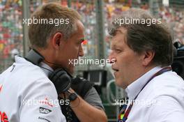 27.03.2010 Melbourne, Australia,  Martin Whitmarsh (GBR), McLaren, Chief Executive Officer and Norbert Haug (GER), Mercedes, Motorsport chief - Formula 1 World Championship, Rd 2, Australian Grand Prix, Saturday Practice