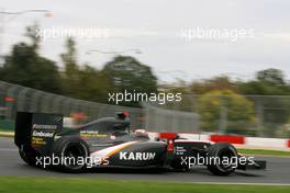 27.03.2010 Melbourne, Australia,  Karun Chandhok (IND), HRT F1 Team  - Formula 1 World Championship, Rd 2, Australian Grand Prix, Saturday Practice