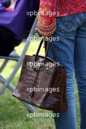 27.03.2010 Melbourne, Australia,  The Handbag of Corina Schumacher (GER), Corinna, Wife of Michael Schumacher - Formula 1 World Championship, Rd 2, Australian Grand Prix, Saturday