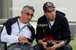 28.03.2010 Melbourne, Australia,  Toni Buemi (SUI), the father of Sébastien Buemi (SUI), Scuderia Toro Rosso, and  Sébastien Buemi (SUI), Scuderia Toro Rosso - Formula 1 World Championship, Rd 2, Australian Grand Prix, Sunday