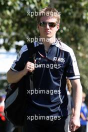25.03.2010 Melbourne, Australia,  Nico Hulkenberg (GER), Williams F1 Team - Formula 1 World Championship, Rd 2, Australian Grand Prix, Thursday