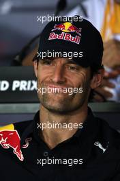 25.03.2010 Melbourne, Australia,  Mark Webber (AUS), Red Bull Racing - Formula 1 World Championship, Rd 2, Australian Grand Prix, Thursday Press Conference