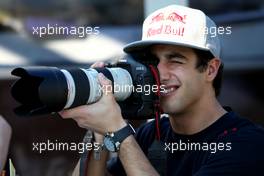 25.03.2010 Melbourne, Australia,  Daniel Ricciardo (AUS) Test Driver, Red Bull Racing takes a photo - Formula 1 World Championship, Rd 2, Australian Grand Prix, Thursday
